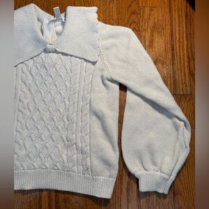Janie and Jack Ivory Cable Knit Turtleneck Sweater